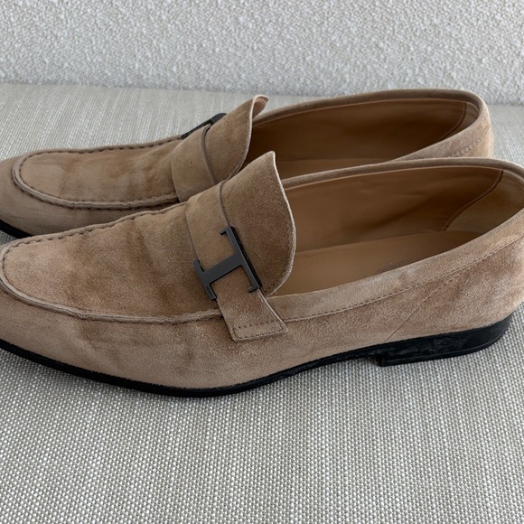 Tod\'s Beige Suede Men\'s Loafers main image 6